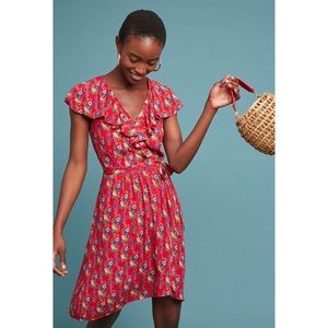 Anthropologie Maeve Rosalia Wrap Dress